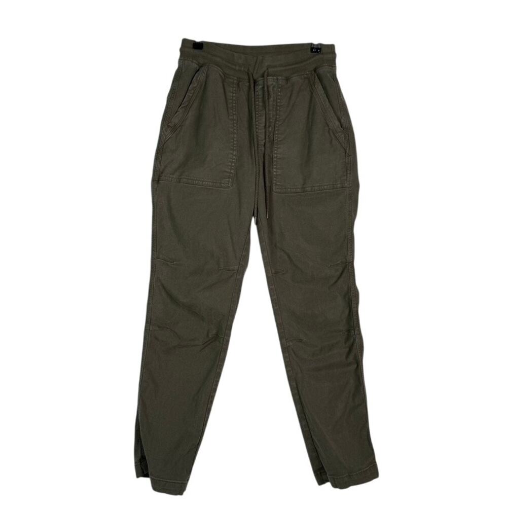 Faherty Traveler Pant Dark Olive Womens XS Stretch Twill Pull On